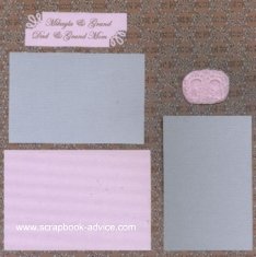 Baby and Daddy Scrapbook Page Layout