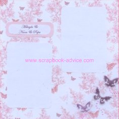 Baby and Mommy Scrapbook Page Layout