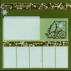 Christmas Scrapbook Layouts with Club Scrap Paper