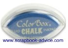 Scrapbook Chalk Cats Eye Ink Pad single color of blue