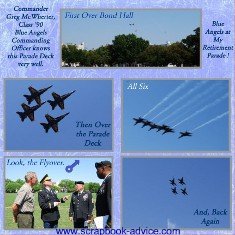 Citadel Parade Retirement Scrapbook Layouts