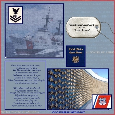 Coast Guard Scrapbook Layout