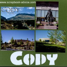 Cody Wyoming Western Scrapbook Layout