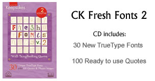 CK Creative Lelttering Fresh Fonts 2 for Scrapbooking