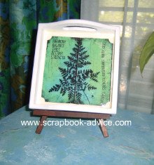 Home Decor items with Scrapbook Supplies