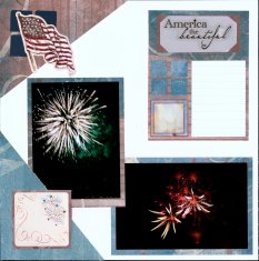 Fireworks Scrapbook Layout