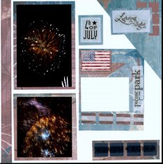 Fireworks Scrapbook Layout