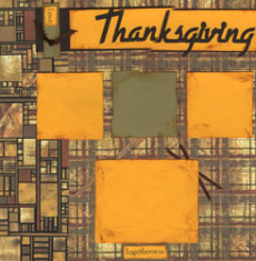 Thanksgiving Scrapbook Page Kit