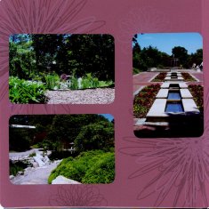 Norfolk Botanical Gardens Scrapbook Layout