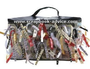 ScrapbooK Oranization Ribbon Storage