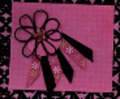 Scrapbook Embellishment with DMC Memory Fiber