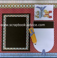 Personal Shopper Scrapbook Layout Sep 2011 Back to School Layout