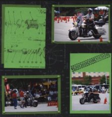 Police Motorcycle Scrapbook Layout