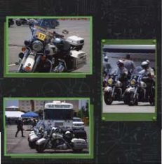 Police Motorcycle Scrapbook Layout