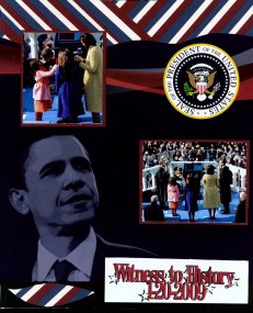 Obama Inauguration Scrapbook Layout