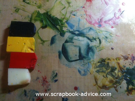 Encaustic Wax Tutorial  from the Encaustic Wax scrapbook tutorial