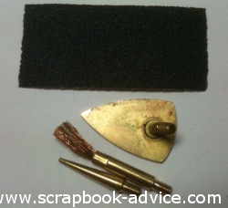 Encaustic Wax Craft Iron  from the Encaustic Wax scrapbook tutorial