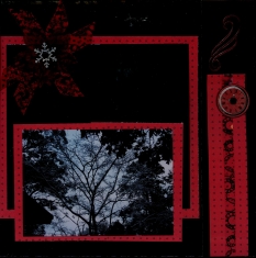 Winter Snow Scrapbook Layout