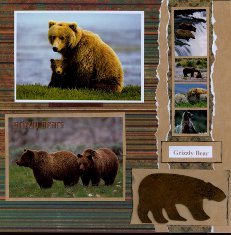 Yellowstone Park Scrapbook Layout & Embellishments