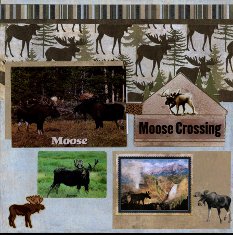 Yellowstone Park Scrapbook Layout & Embellishments