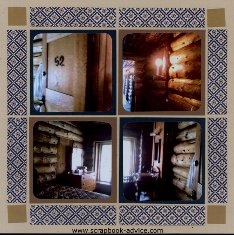 Yellowstone Old Faithgul Inn Photos on Mosaic Moments Page Kit