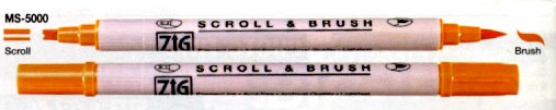 Scrapbooking Pens Zig Scroll & Brush Pen