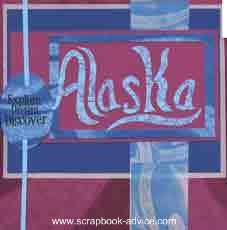 Scrapbook Layout featuring Alaska's Northern Lights or Aurora Borealis