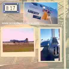 Air Force Scrapbook Layout