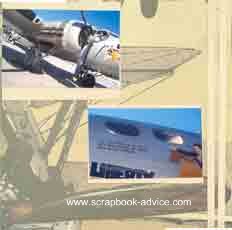Scrapbook Layout B-17 photos