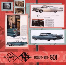 1959 Cadillac Scrapbook Layout