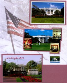 Washington DC Scrapbook Layout