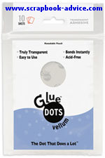 Scrapbook Glue Dots for Vellum