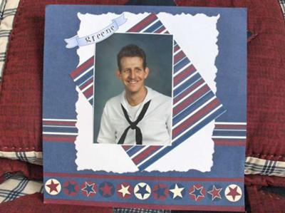 Content Navy Hero Kathy Navy Hero Scrapbook Layout from Readers Gallery