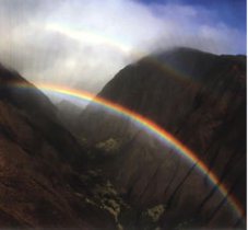 Scrapbook Paper Maui Hawaii Rainbow Double