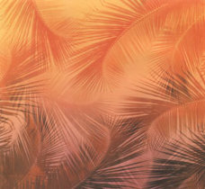 Scrapbook Paper Hawaii Palms Morning in shades of orange