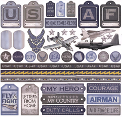 Air Force Scrapbook Stickers