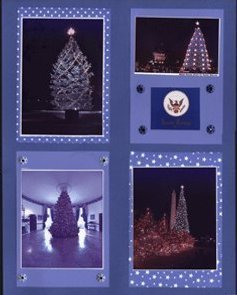 National Christmas Trees Scrapbook Layout
