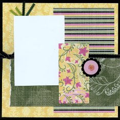 Patterned paper used in Scrapbook Layouts Tutorial
