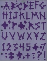 Font Scrapbooking Stencil