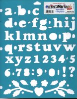 Font Scrapbooking Stencil