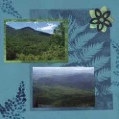 Table Rock State Park Scrapbook Layout