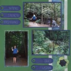 Table Rock State Park Scrapbook Layout