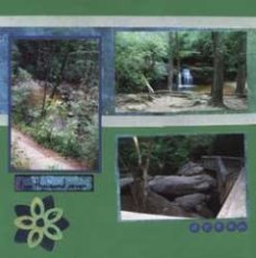 Table Rock State Park Scrapbook Layout