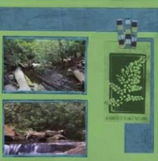 Table Rock State Park Scrapbook Layout