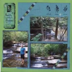 Table Rock State Park Scrapbook Layout