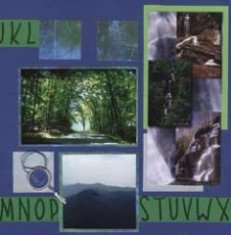 Table Rock State Park Scrapbook Layout