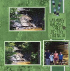 Table Rock State Park Scrapbook Layout