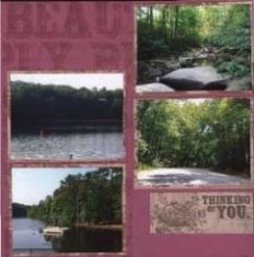 Table Rock State Park Scrapbook Layout