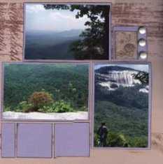 Table Rock State Park Scrapbook Layout