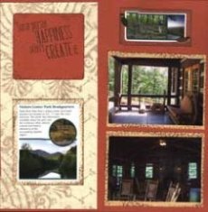 Table Rock State Park Scrapbook Layout